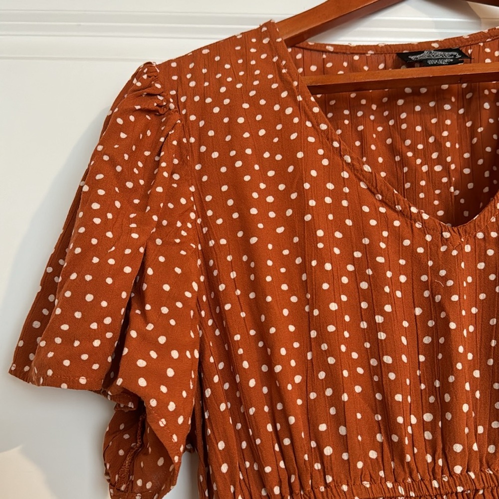 Size M Angie polka dot dress